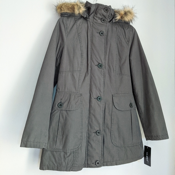 NWT Black Rivet Insulated Cotton Fall Winter Coat - Picture 3 of 8